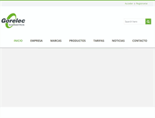 Tablet Screenshot of gorelec.com